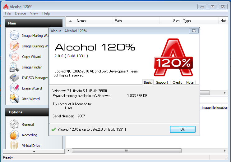 Alcohol 120 Install Reboot